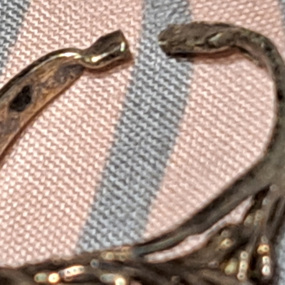 Smokey Quartze Antique 1950's large stone ring .READ all description. - Picture 10 of 12